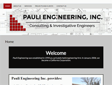 Tablet Screenshot of pauliengineering.com